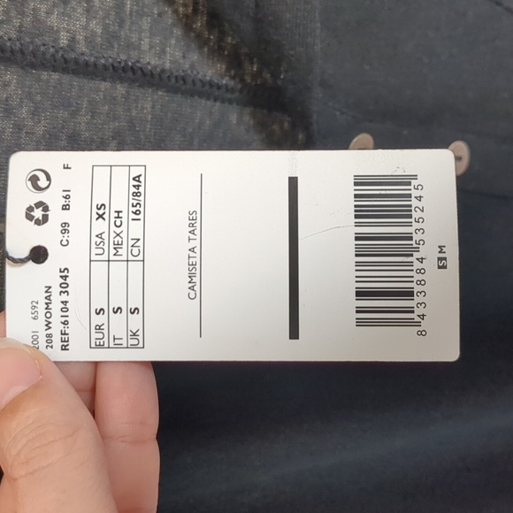 NWT Mango Women's Short Sleeve Henley Style T Shirt Dress Black Size XS - Picture 4 of 13